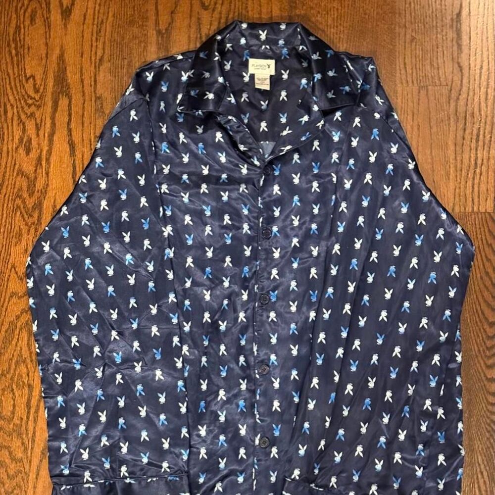 Playboy Men's Blue and Navy Pajamas